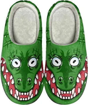 GIFTPUZZ Women's Men's Warm Slippers Soft House Slippers with Anti Slip Sole Winter Indoor Outdoor Slippers