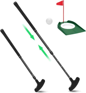 Golf Putter, Golf Putters for Men & Women, Mini Putter, Club Golf Set, Bucket Golf Game, Two-Way Golf Puttersincludes Ball, Cup with Flag for Teenagers, Adults