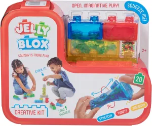 Goliath Jelly Blox Creative Kit | Includes 20 Blocks | Toddler & Preschool Building Blocks Kids Can Squeeze, Stretch, Squish | Safety Tested & Ouch-Free | Tactile, Sensory Play Toy for Ages 2 
