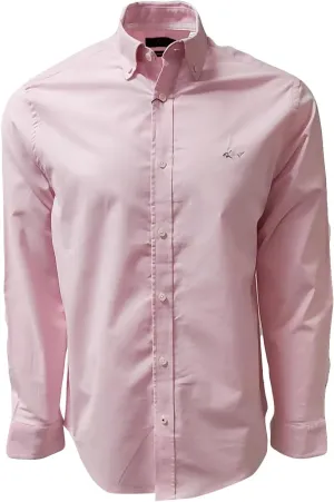Greg Norman Men's Performance Stretch Buttondown Shirt (US, Alpha, Large, Regular, Regular, Pink Cure (PKCR))