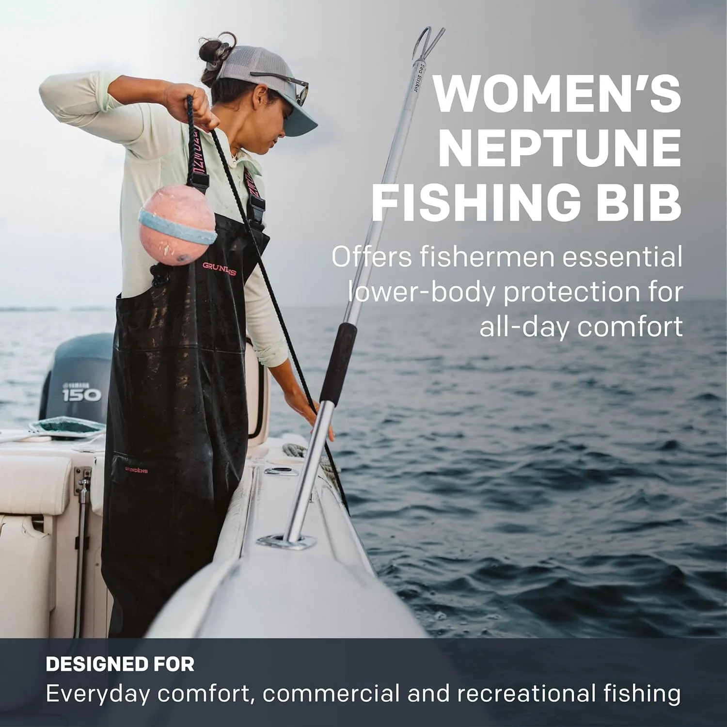 Grundéns Women’s Neptune Commercial Fishing Bib Pants | Waterproof, Adjustable
