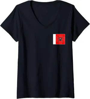 Halloween Scary Looking Redback Spider Pet Spider Lover Idea V-Neck T-Shirt