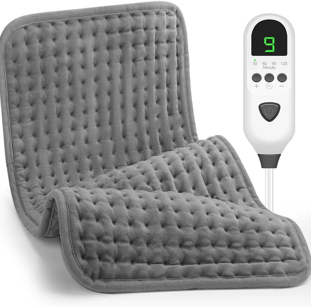 Heating Pad for Back Pain & Cramps Relief, 12" x 24" Electric Heating Pad for Neck/Shoulder/Muscle Pain Relief, with Auto Shut Off, Machine Washable, Mothers Day & Birthday Gifts for Mom Women