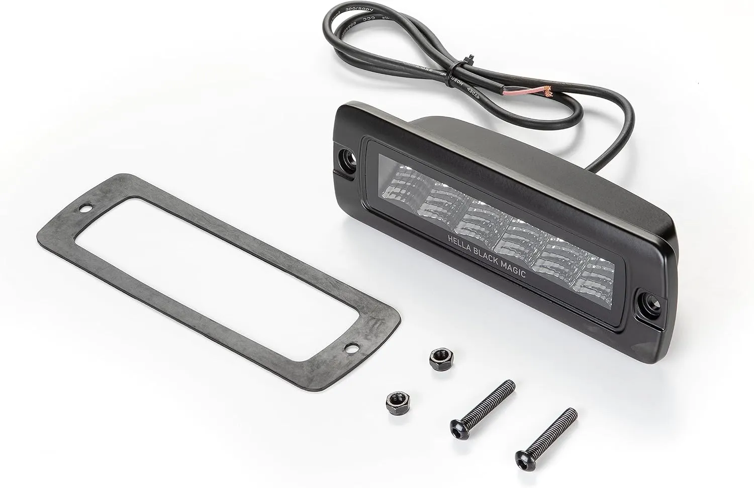 Hella Black Magic LED Series 6.2 Inch Mini Lightbar Flush Mount - LED Flood Light- Performance High Beam Off-Road Light for Pickup Trucks, ATV, SUV, 4x4, Jeep, Tractors / 358176221