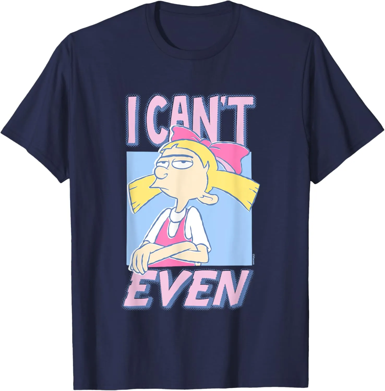 Hey Arnold! Iconic Helga Pataki I Can't Even Big Chest Logo T-Shirt