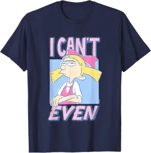 Hey Arnold! Iconic Helga Pataki I Can't Even Big Chest Logo T-Shirt