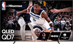 Hisense 100-Inch Class QD7 Series QLED 4K UHD Google Smart TV (100QD7N, 2024 Model) - QLED, Native 144Hz, Motion Rate 240, Direct Full Array, Game Mode Pro, Alexa Compatibility