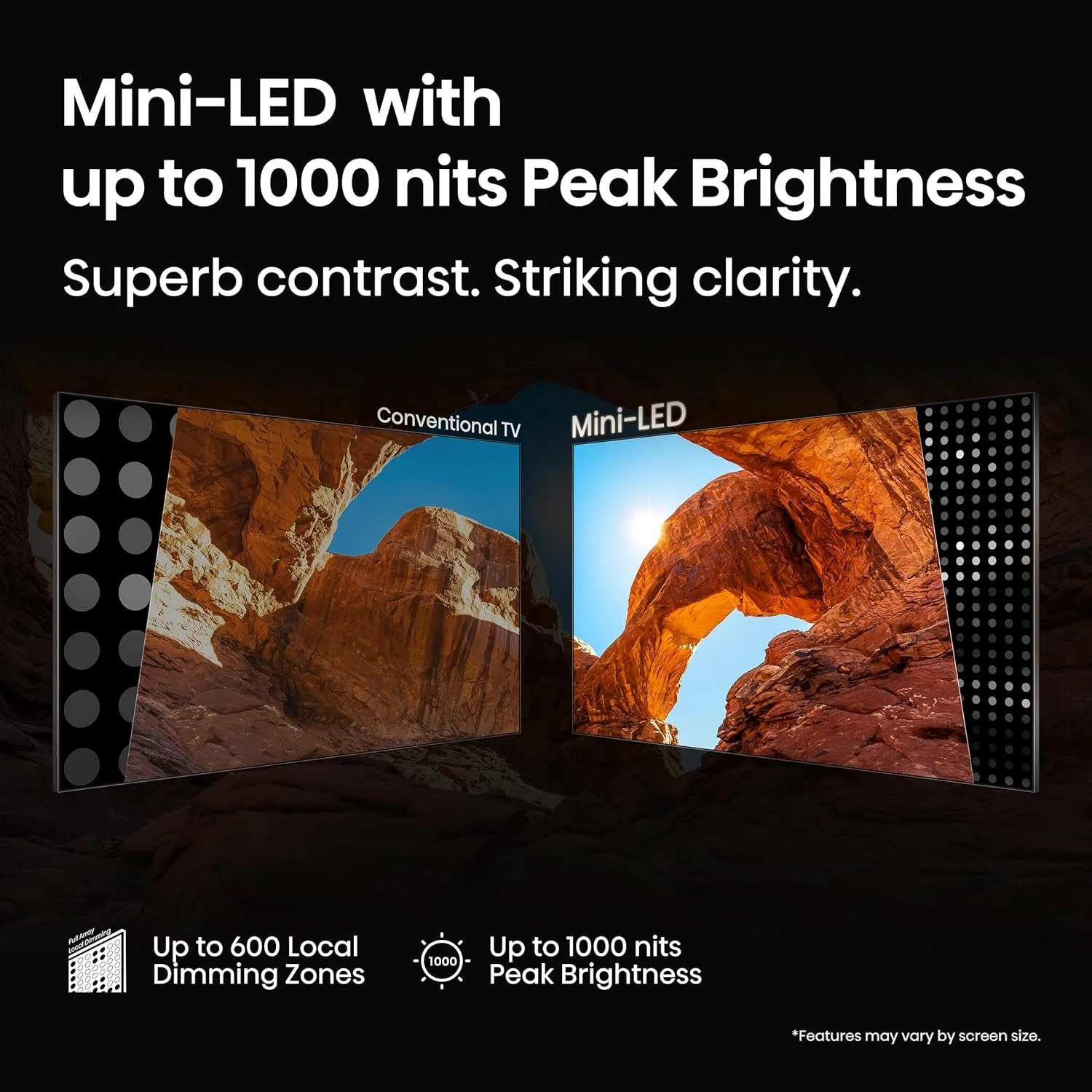 Hisense 75" Class U6 Series Mini-LED 4K UHD Smart Fire TV (75U65QF, 2025 Model) - QLED, Native 144Hz, HDR10 , Dolby Vision IQ, Dolby Atmos, Game Mode Pro, ALLM, Alexa Built in, Black