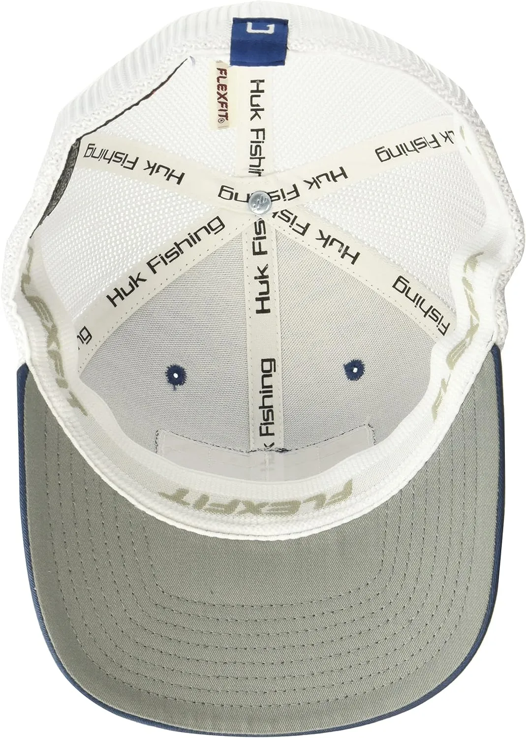 HUK Logo Stretchback Trucker, Anti-Glare Fishing Hat for Men