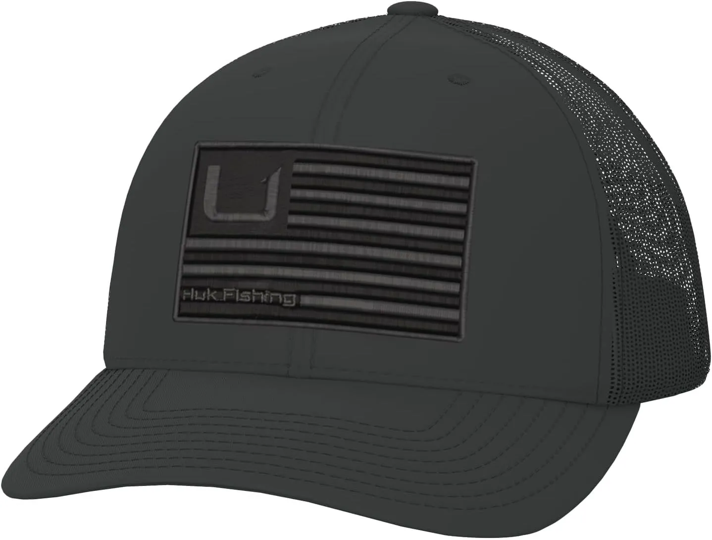 HUK Unisex Kid's Trucker, Anti-Glare Snapback Fishing Hat