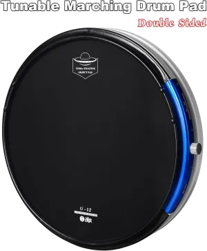 HUN U12 Tunable Marching Pad, 12 inch Snare Drum Pad with Bag, Double sided, Snare Sound, real feeling, Snare Pad for practicing.
