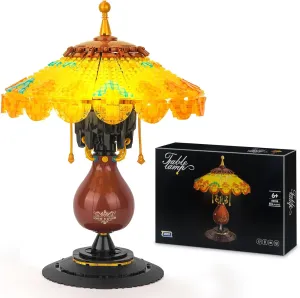 Ideas Table Lamp Mini Building Block Set, Creative Retro-Style Table Lamp Model, Collection Home Décor Birthday for Adults and Kids 8  (804 Pieces)