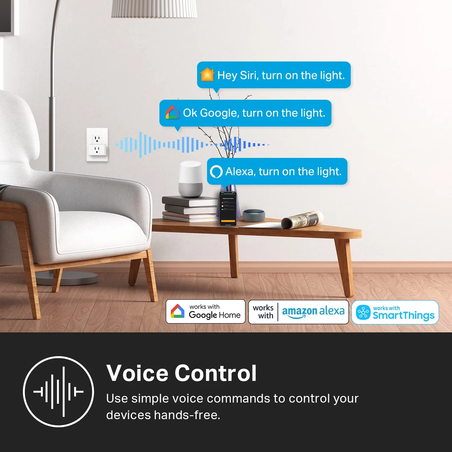 Kasa Smart Plug, Matter Compatible, Energy Monitoring, Compact Design, 15A/1800W Max, Super Easy Setup, Works with Apple Home, Alexa & Google Home, UL Certified, 2.4G Wi-Fi Only, White, KP125M(2-Pack)