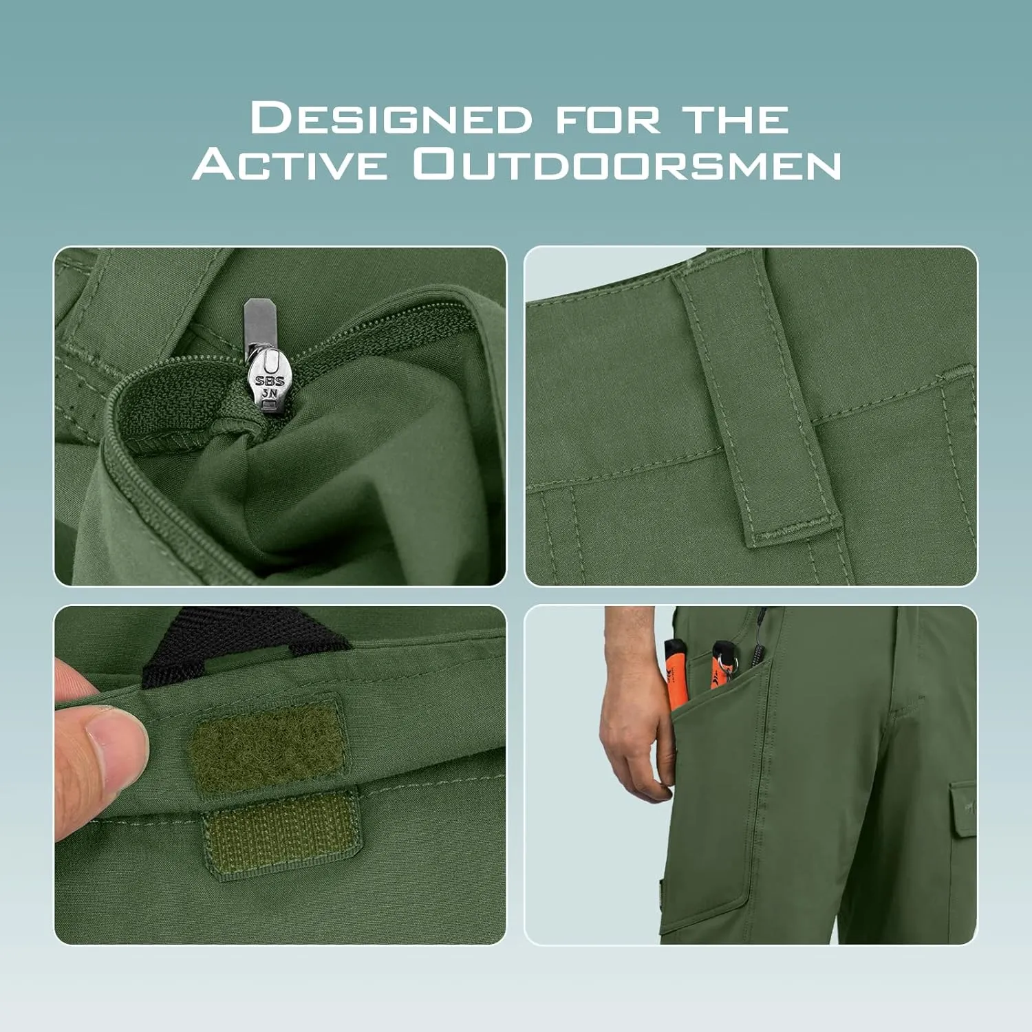 KastKing Rekon Men's Fishing Cargo Shorts, Quick Dry Casual Hiking Shorts for Men, Travel Golf Camping Tactical
