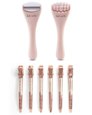 Kitsch Mini Ice Roller and Mini Face Roller Set & Alligator Hair Clips with Discount
