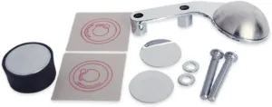 Klock Werks KW05010380C iOmounts Handlebar Perch Mount Kit - Left Hand - Chrome