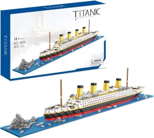 Komvoor Titanic Architecture Set Micro Building Blocks Model Kit for Adults, Teens and Kids Age of 14  1872 Pieces