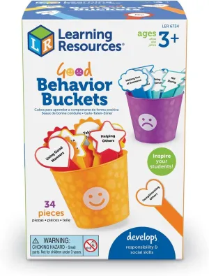 Learning Resources Good Behavior Buckets, Social Emotional Toy, Preschool Toy, Ages 3 