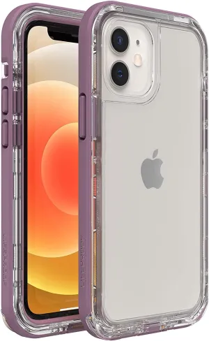 LifeProof for Apple iPhone 12 Mini, Slim DropProof, DustProof and Snowproof Case, Next Series, Clear/Purple
