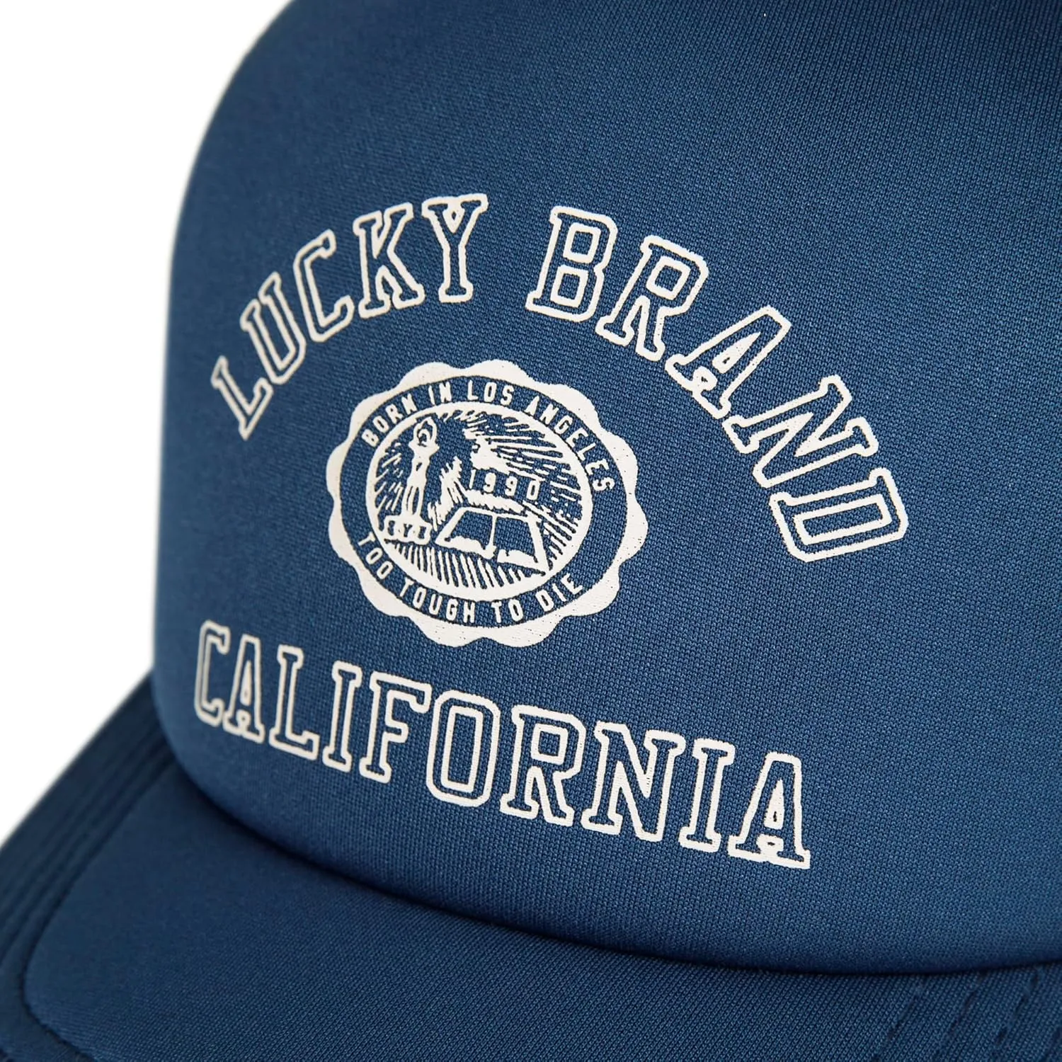 Lucky Brand Trucker Hat | Snapback | Adjustable | Mesh Back | Retro | Baseball Cap | Golf | Fishing | American Heritage