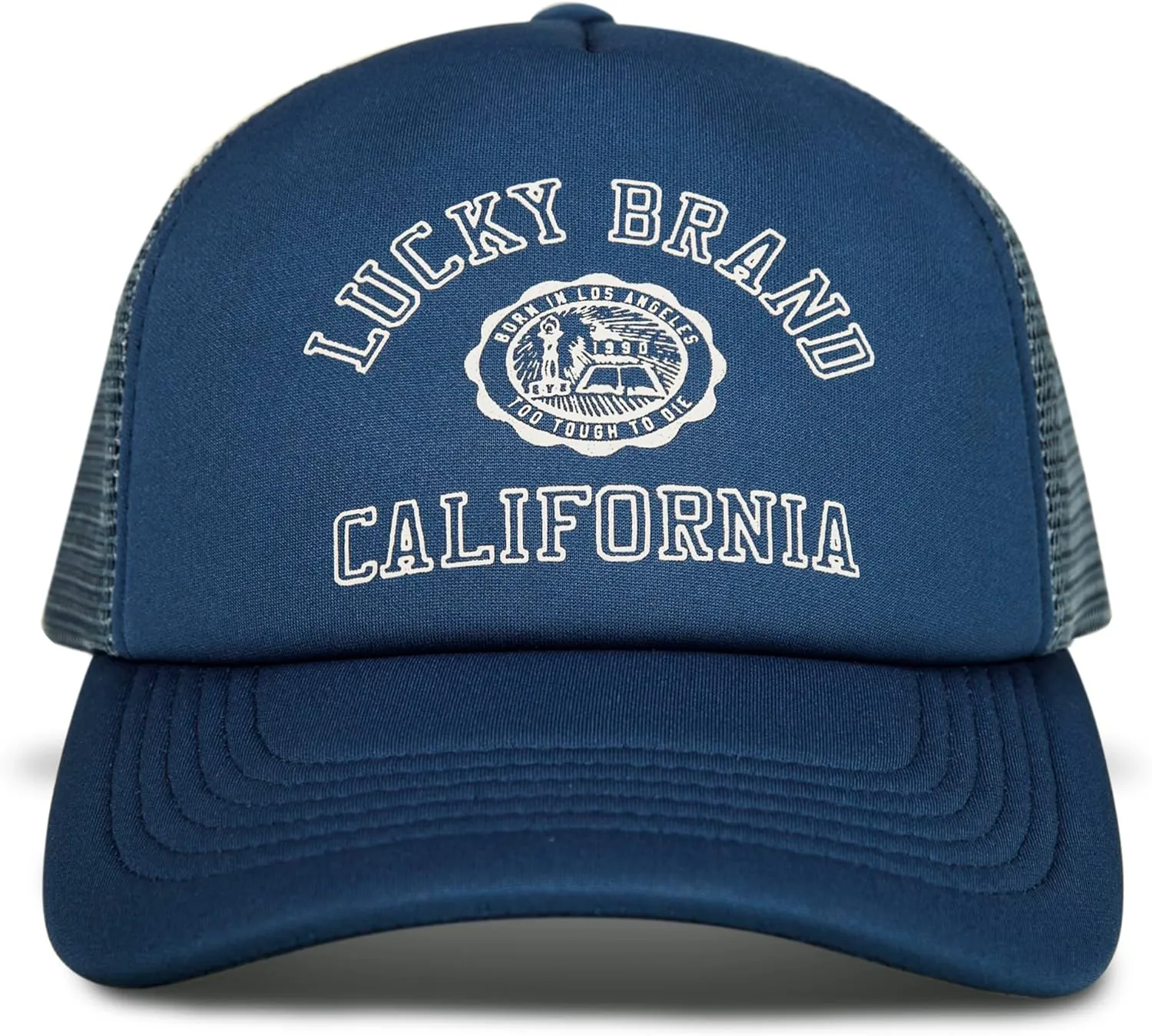 Lucky Brand Trucker Hat | Snapback | Adjustable | Mesh Back | Retro | Baseball Cap | Golf | Fishing | American Heritage