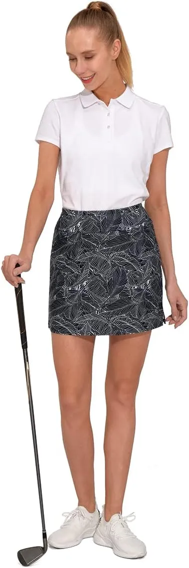 M MOTEEPI 16" Golf Skirt for Women Tennis Skirt with 4 Pockets High Waisted Athletic Skorts Skirts