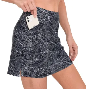 M MOTEEPI 16" Golf Skirt for Women Tennis Skirt with 4 Pockets High Waisted Athletic Skorts Skirts