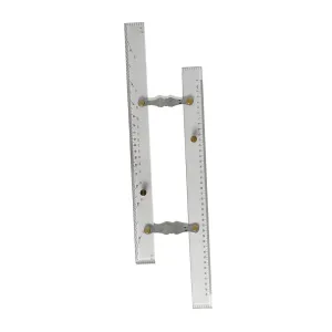 Marine Navigation Parallel Ruler, High Accuracy Clear Scale Mapping Points to Pull Parallel Ruler 450mm, Nautical Charts Parallel Ruler for Drawing (450mm)