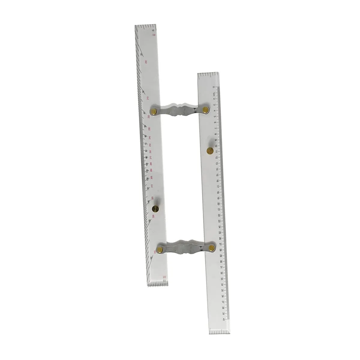 Marine Navigation Parallel Ruler, High Accuracy Clear Scale Mapping Points to Pull Parallel Ruler 450mm, Nautical Charts Parallel Ruler for Drawing (450mm)
