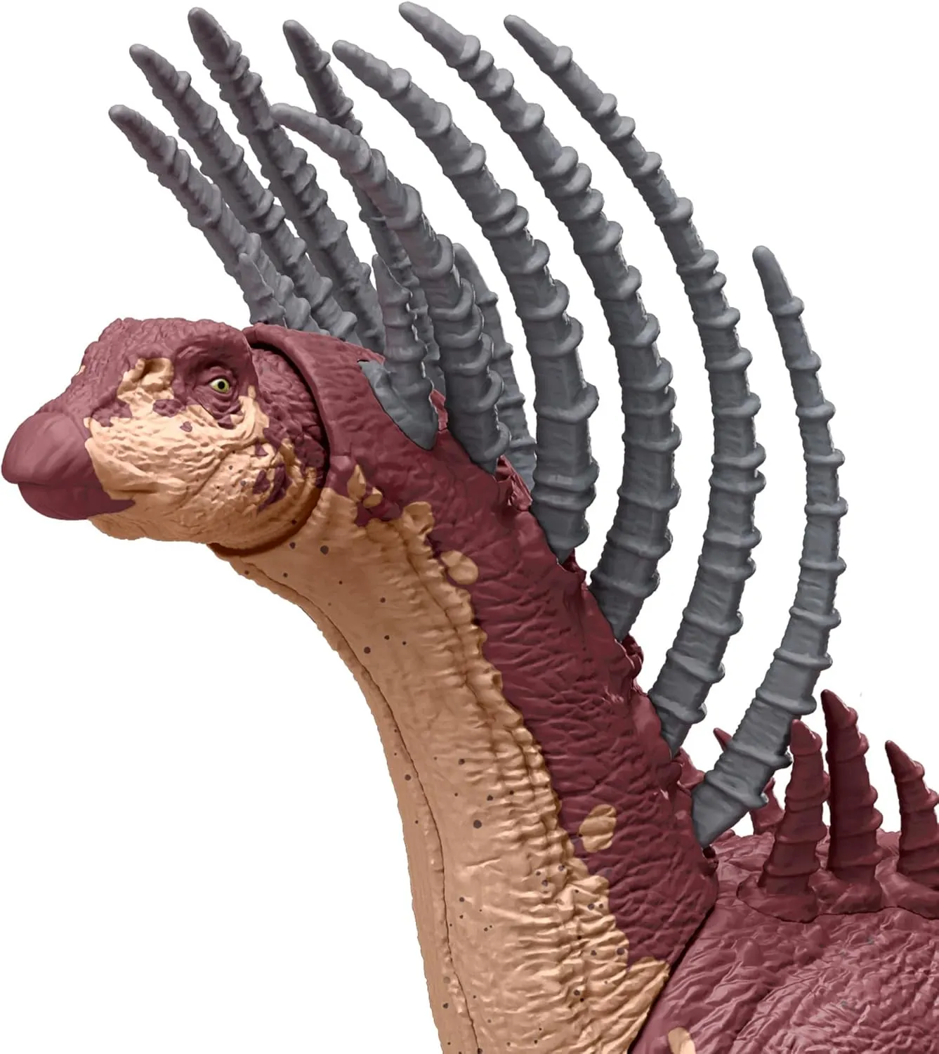 Mattel Jurassic World Gigantic Trackers Action Figure, Bajadasaurus Dinosaur Toy with Rampage Neck Attack, Evolution Spikes, Tail Whip & Digital Play
