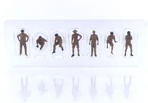 Mini GT 1:64 Metal Figurine Camel Trophy Crew 7 Figures Set Limited Edition 1/64 Diecast MGTAC17