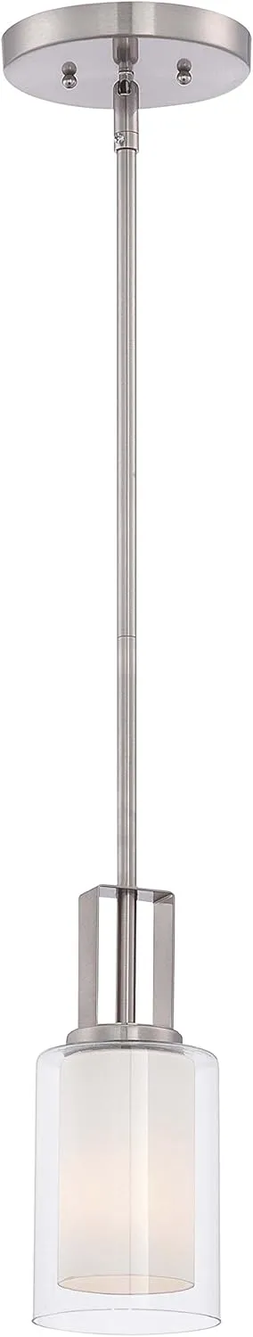 Minka Lavery Pendant Ceiling Lighting 4101-84, Parsons Studio Mini, 1 Light, Nickel