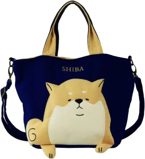 Momentum B-7304 Shoulder Bag, Animal Hand Mini Shoulder, B5 Size, Shiba Inu Navy