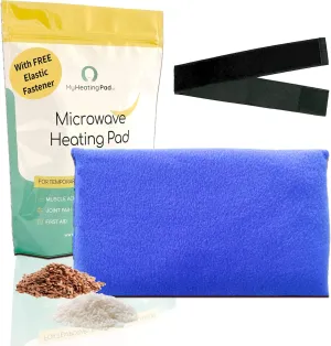 My Heating Pad for Pain Relief - Moist Microwavable Heating Pad for Joints and Muscles Relief - Microwave Hot Pack Heat Pad for Cramps - Calming Chilled or Heated Pad Therapy - 1 Pack Blue
