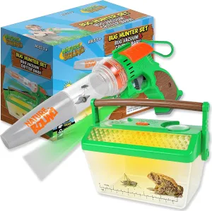 Nature Bound Bug Catcher Vacuum with Light Up Critter Habitat Case for Backyard Exploration - Complete Kit for Kids Includes Vacuum and Cage, Green (Original Style)