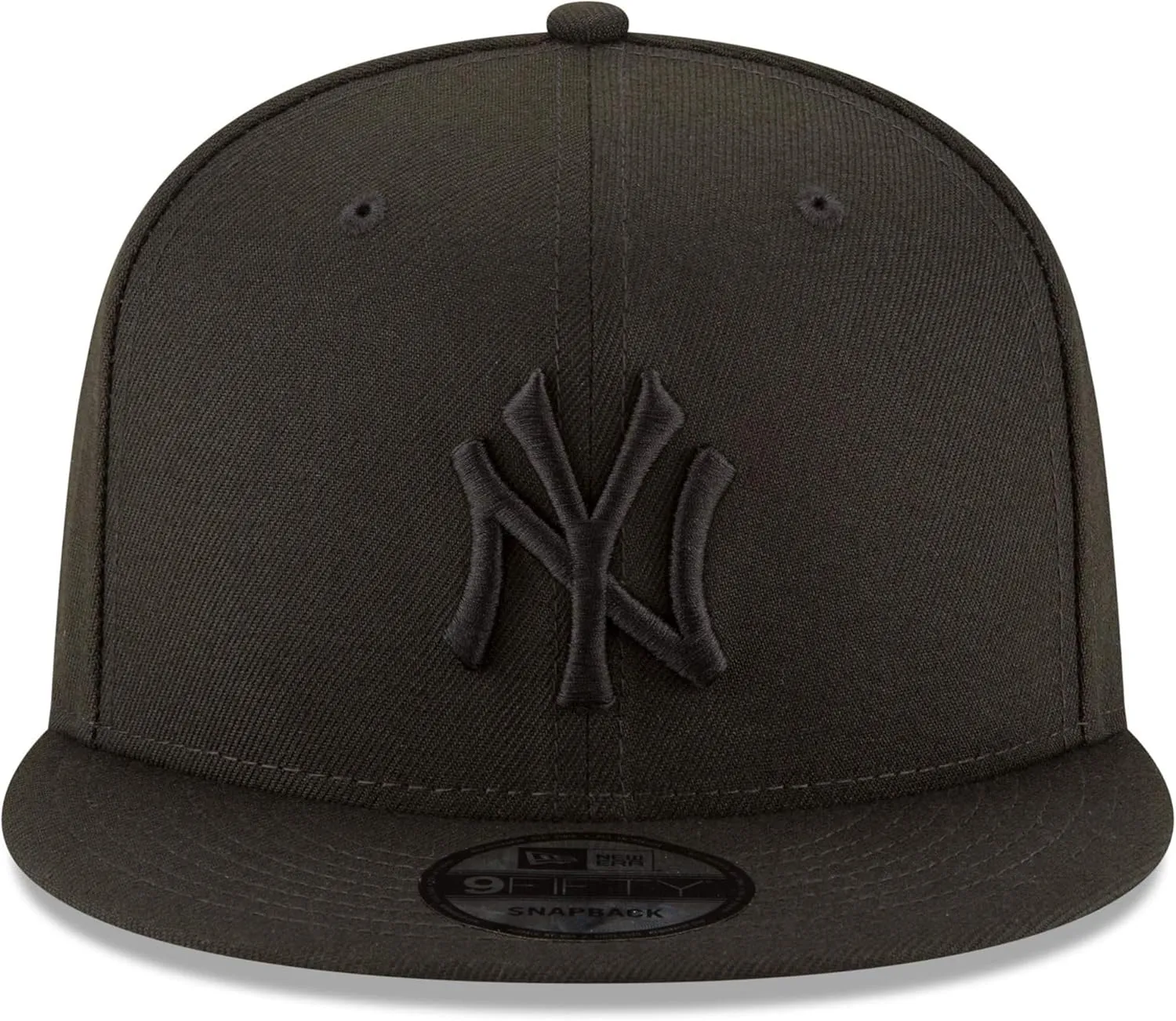 New Era MLB 9FIFTY Black Black Primary Logo Team Adjustable Snapback Hat Cap One Size Fits All