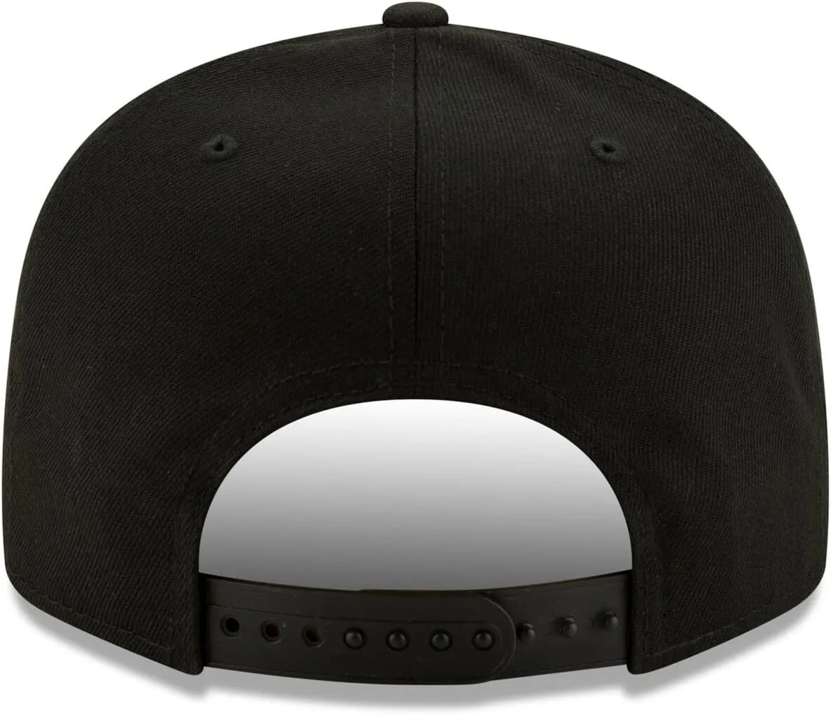 New Era Unisex-Adult MLB 9Fifty Black White Primary Logo Adjustable Snapback Hat Cap One Size Fits All