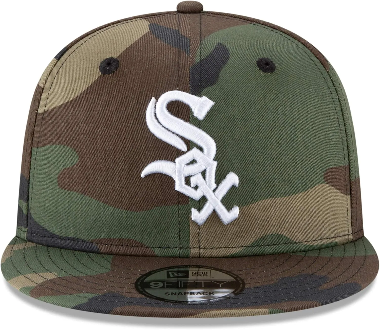 New Era Unisex-Adult MLB 9Fifty Camo Primary Logo Adjustable Snapback Hat Cap One Size Fits All