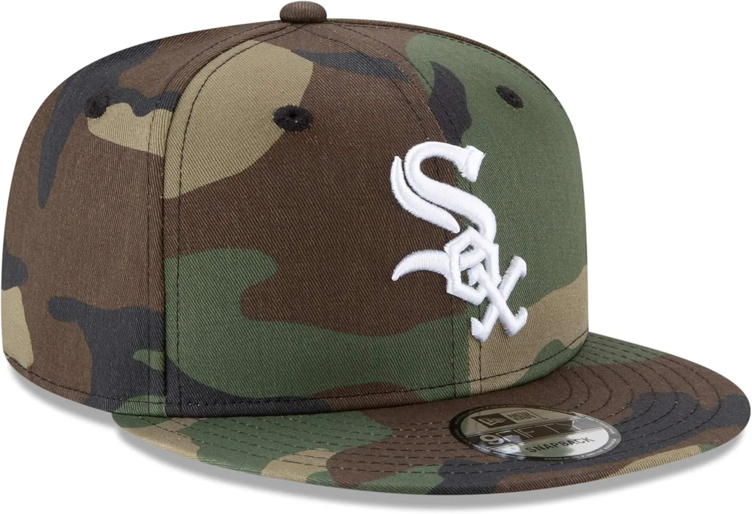 New Era Unisex-Adult MLB 9Fifty Camo Primary Logo Adjustable Snapback Hat Cap One Size Fits All