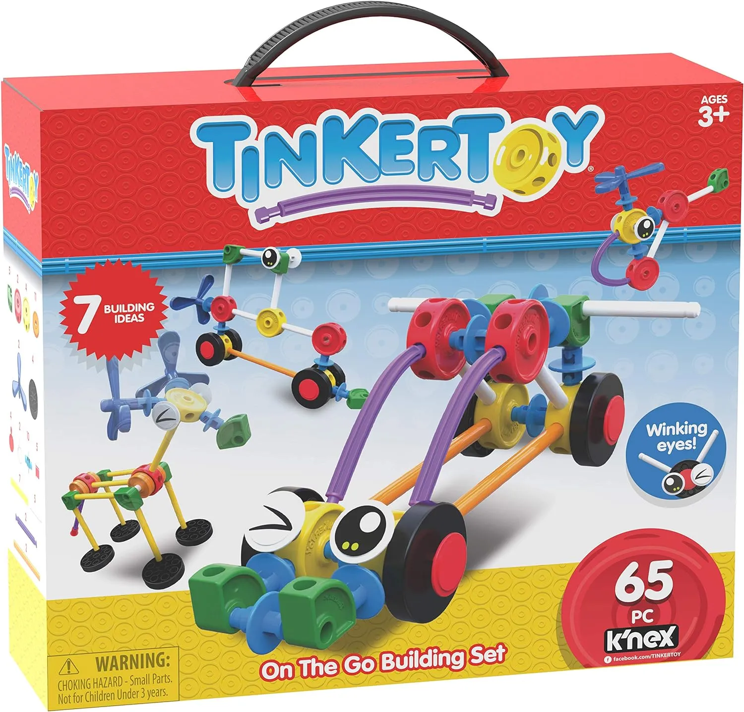 On The Go Building Set - 65 Parts - Ages 3 & Up - Creative Preschool Toy