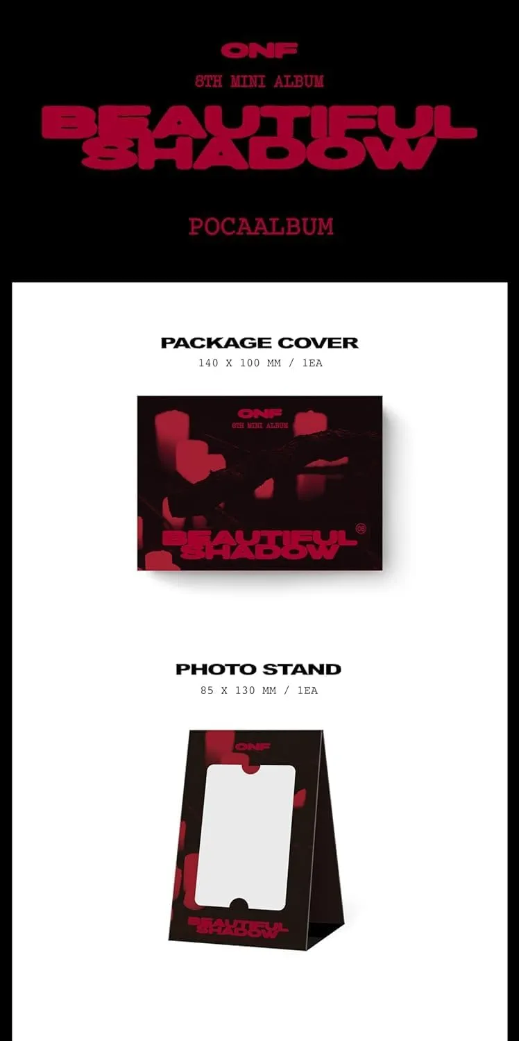 ONF Beautiful Shadow 8th Mini Album Contents Photocard Tracking Sealed ON&Off (POCA Version)