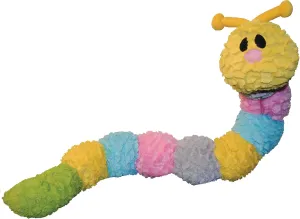 Patchwork Pet Pastel Caterpillar 35-Inch Squeak Toy for Dogs