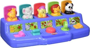 Playskool Busy Poppin’ Pals Pop-Up Activity Toy for Babies and Toddlers Ages 9 Months and Up (Amazon Exclusive), Blue