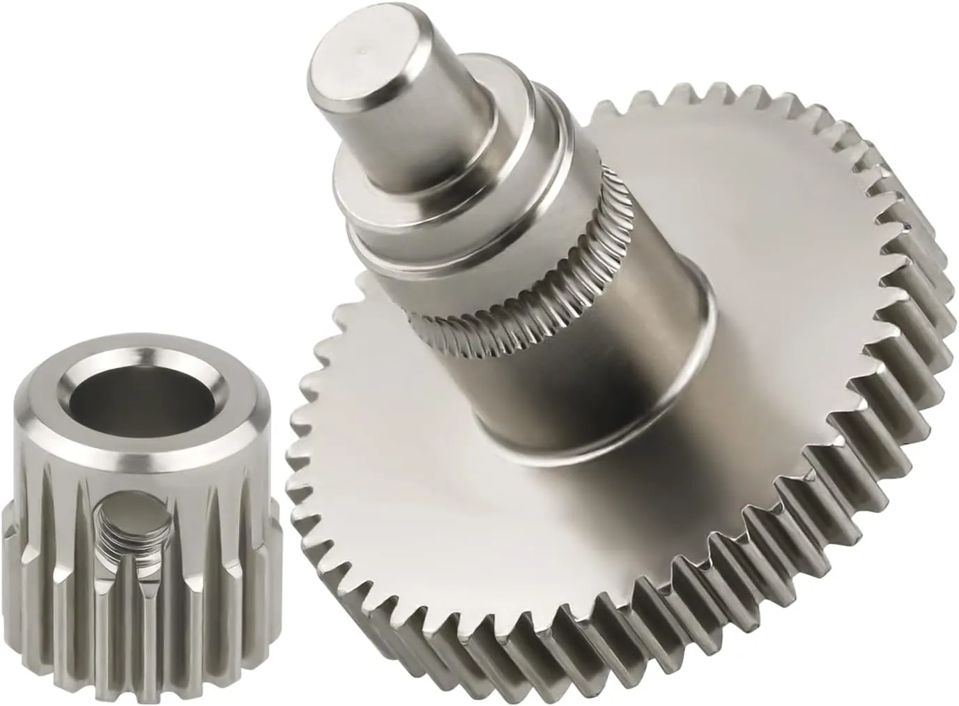 POLISI3D High Precision Nickel Plated Hardened Steel Extruder Gear Set, Mini Motor Pinion Extruder Spur Compatible with Prusa Mini 3D Printer