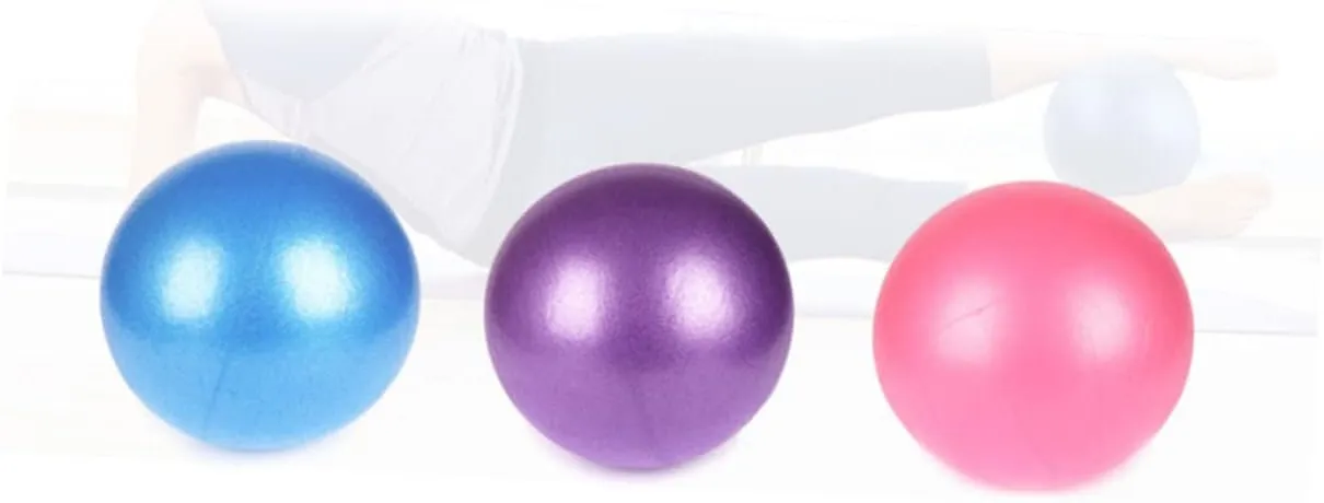 POPETPOP 2pcs Yoga Ball with Pump Pilates Ball Mini Exercise Ball