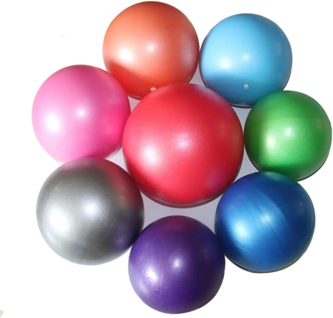 POPETPOP 2pcs Yoga Ball with Pump Pilates Ball Mini Exercise Ball