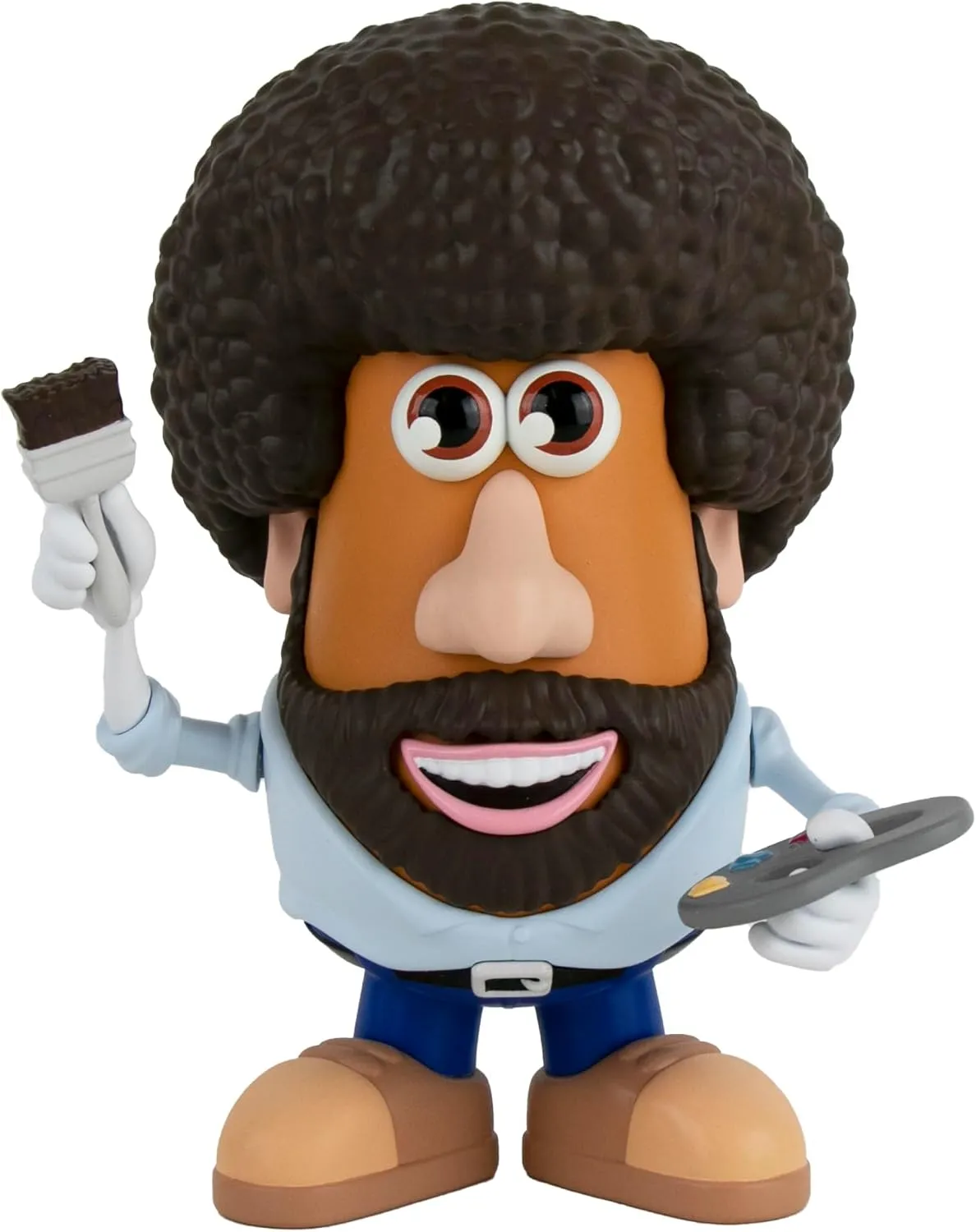 Poptaters Bob Ross 4" Collectible Figure - Includes 15 Interchangeable Pieces & Surprise Part - Toys for Kids & Adults - Ages 8 