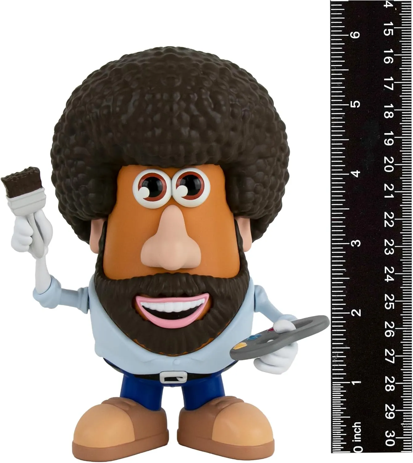 Poptaters Bob Ross 4" Collectible Figure - Includes 15 Interchangeable Pieces & Surprise Part - Toys for Kids & Adults - Ages 8 