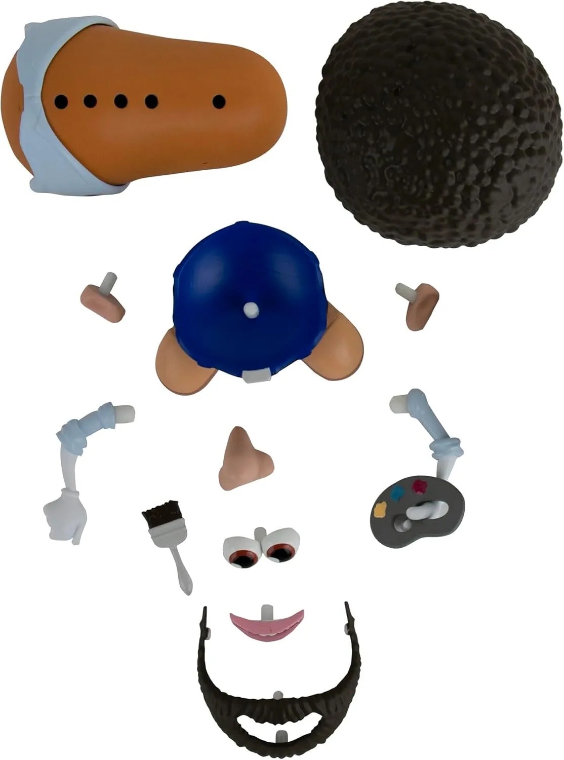 Poptaters Bob Ross 4" Collectible Figure - Includes 15 Interchangeable Pieces & Surprise Part - Toys for Kids & Adults - Ages 8 