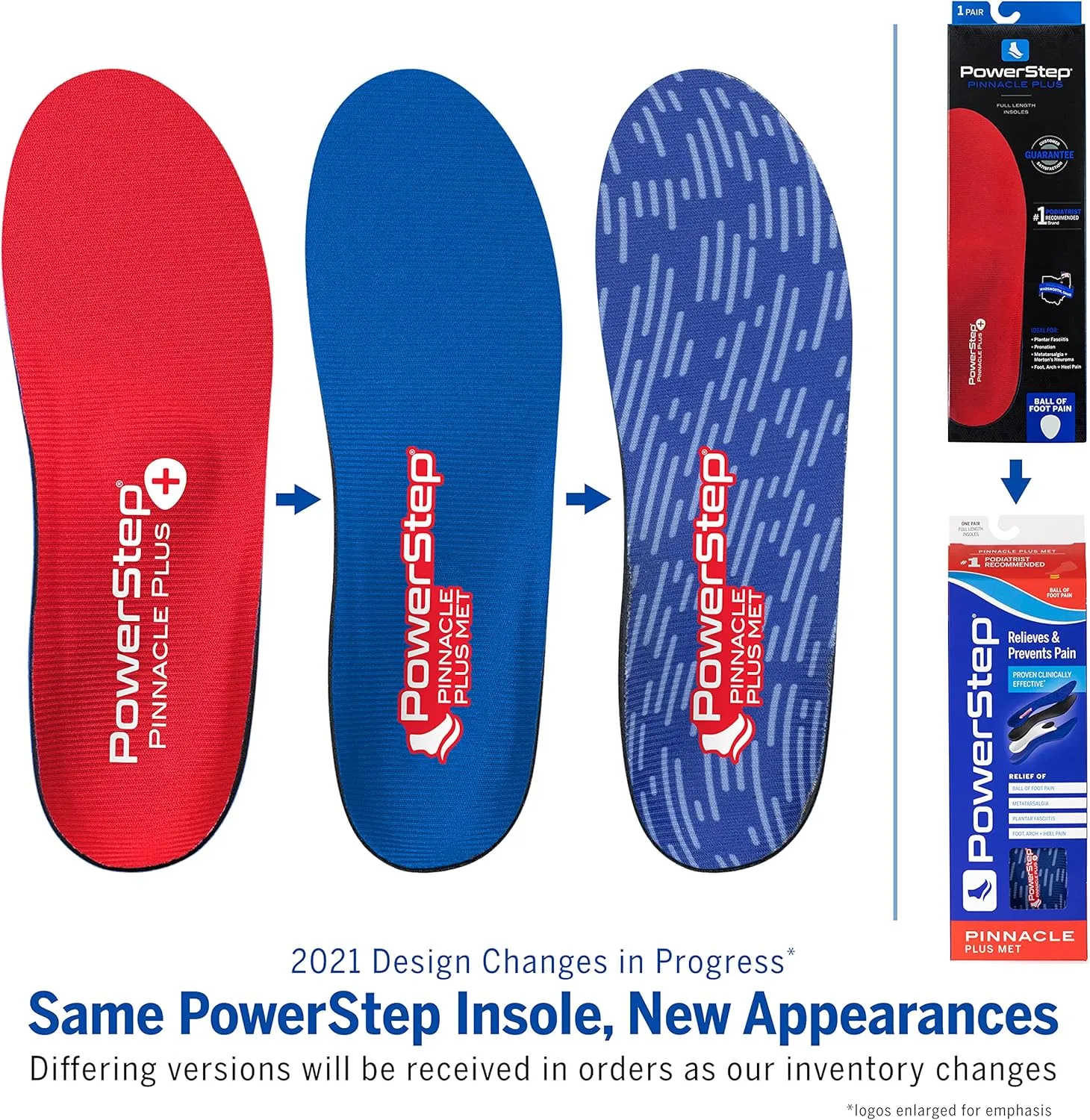 PowerStep Pinnacle Plus Ball of Foot Pain Relief Orthotics - Shoe Inserts for Metatarsalgia, Arch Support & Morton's Neuroma Pain Relief - Made in USA Insoles with Metatarsal Pad (M 12-13)